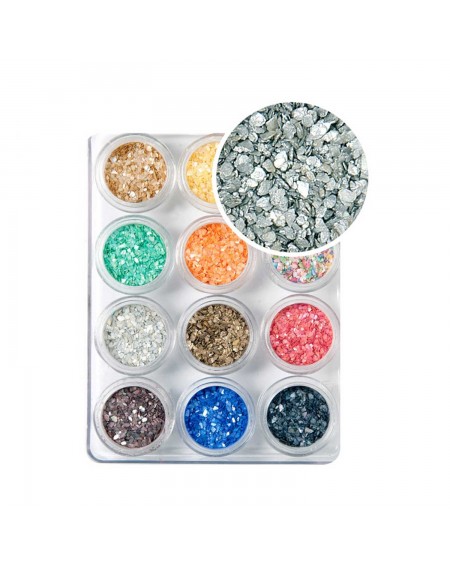 Decoración uñas Crushed Shell Set Nº2