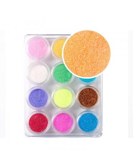 Decoración uñas Glitter Powder Set Nº2