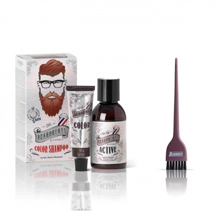 Pack Tinte barba y Cabello en champú 3N Castaño Osc. + Paletina