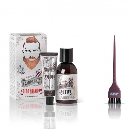 Tinte de barba y cabello 5N castaño claro + Paletina