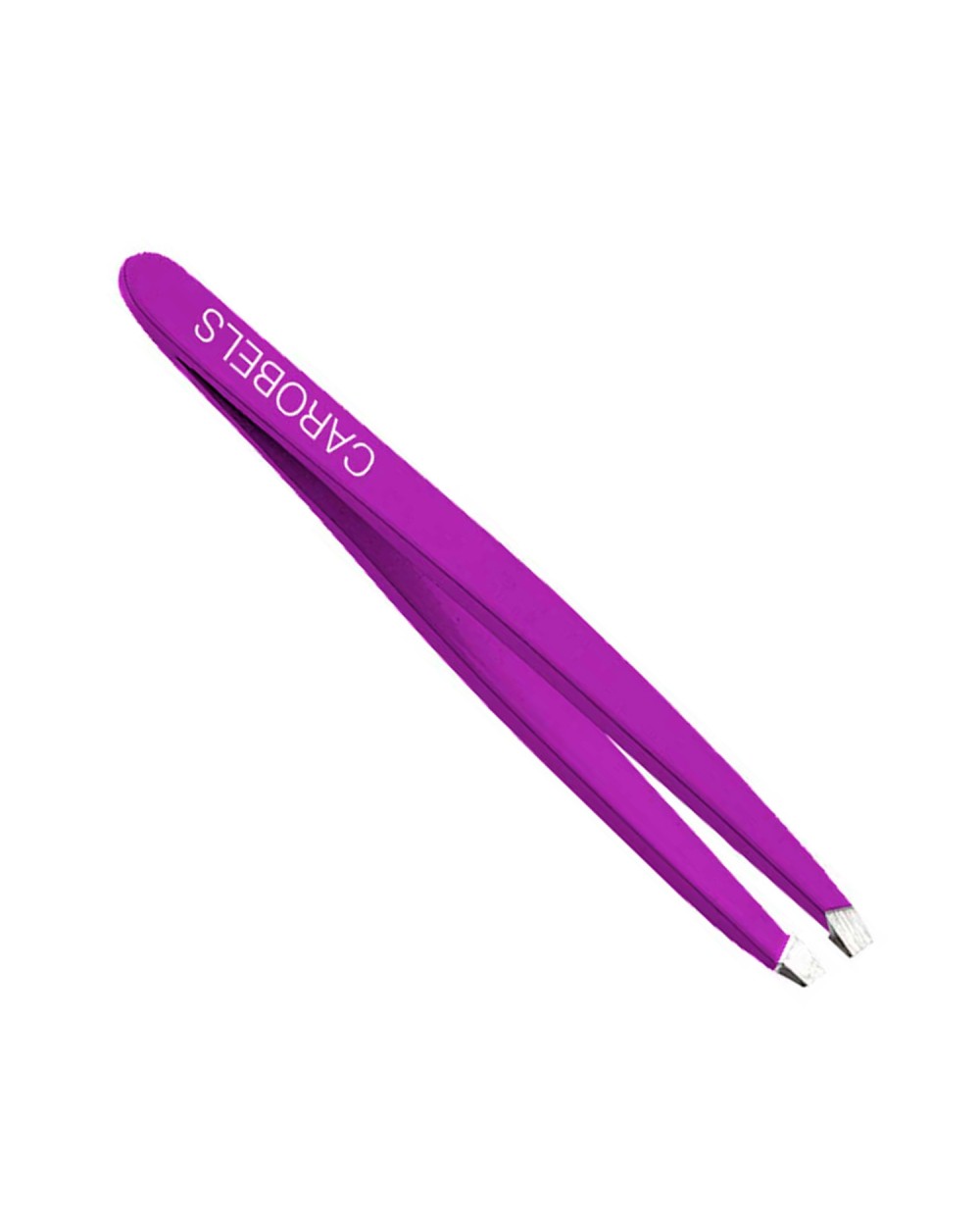 Pinza depilar acero violeta