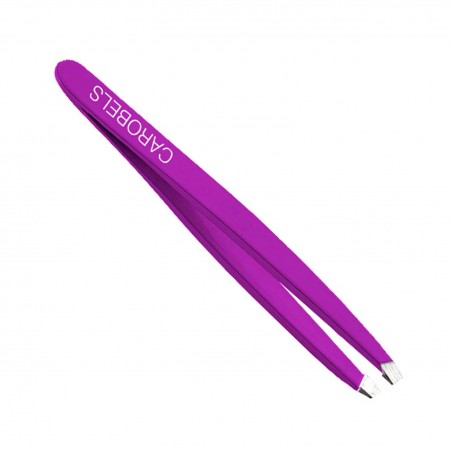 Pinza depilar acero violeta