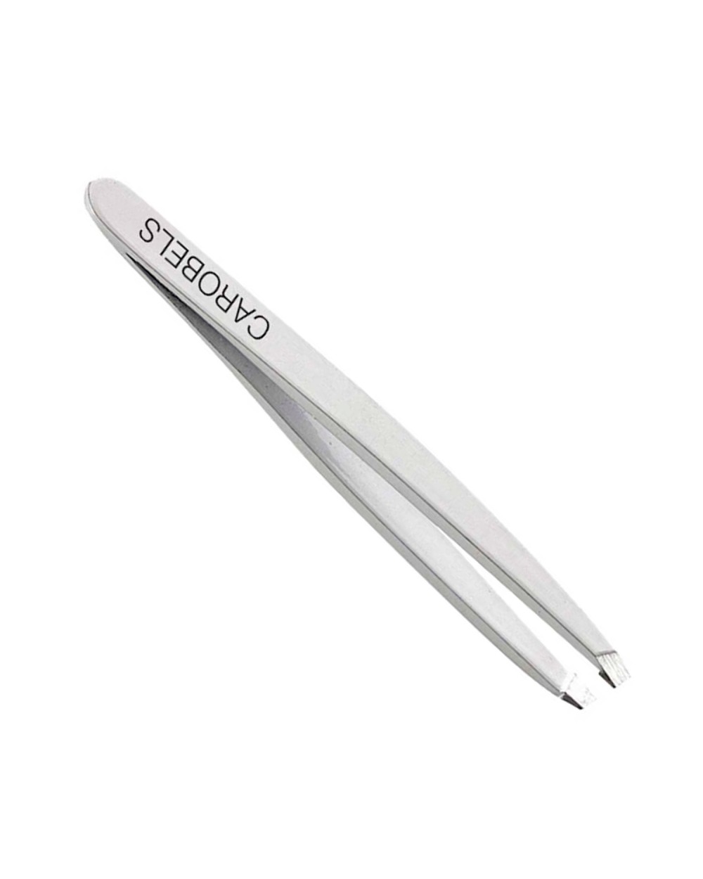 Pinza depilar acero blanca