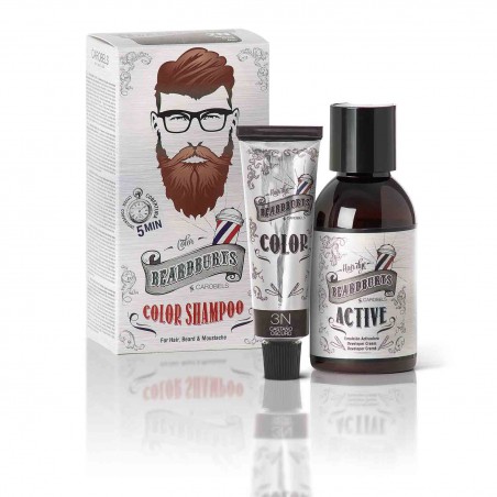 Tinte de Barba y Cabello en champú 3N Castaño Oscuro