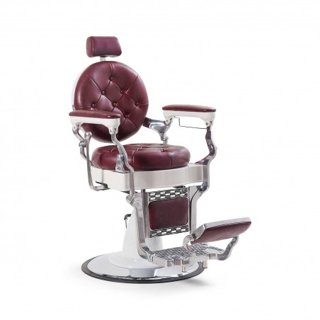 Sillón Barbero Modelo Tennessee Rojo - Beardburys