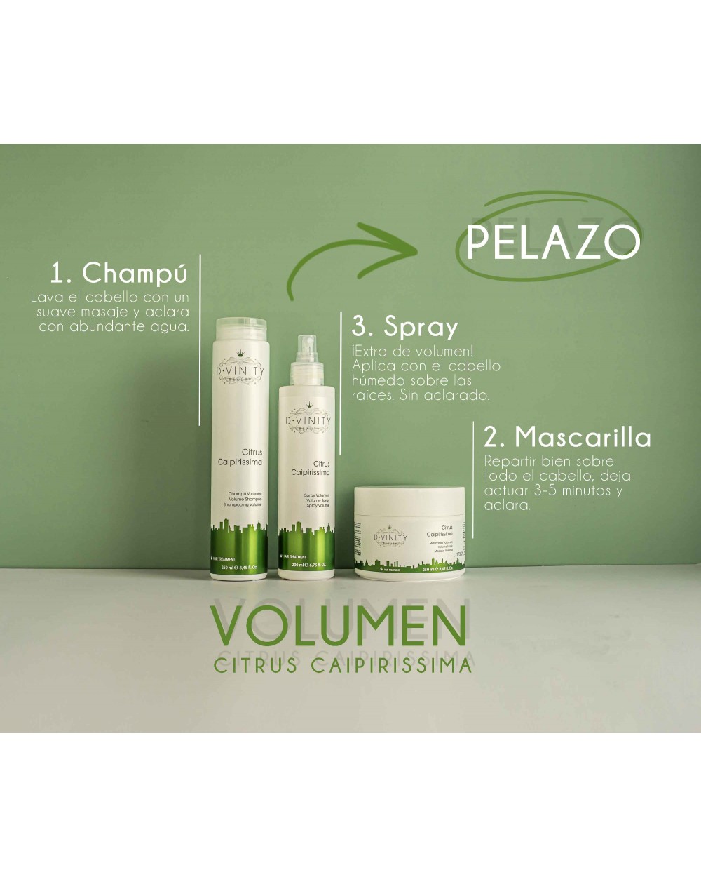 Rutina para Cabello Fino D·VINITY Citrus Caipirissima