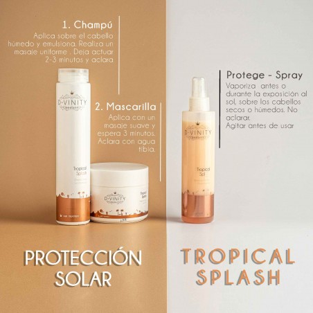 Rutina Reparadora Cabello con Protección Solar | D·VINITY  Tropical Splash