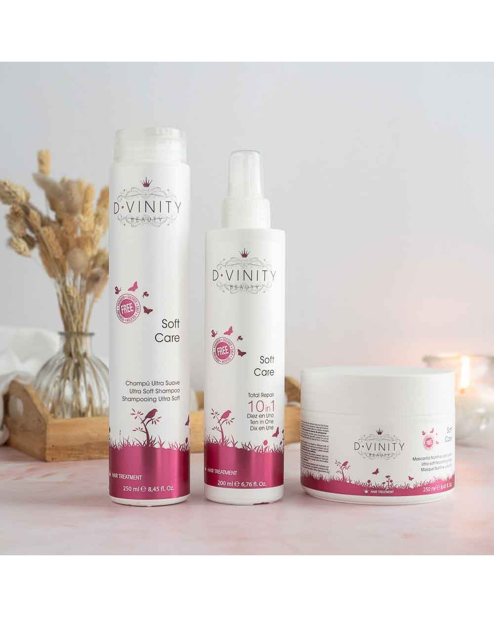 Rutina para Cabellos Sensibles D·VINITY  Soft Care