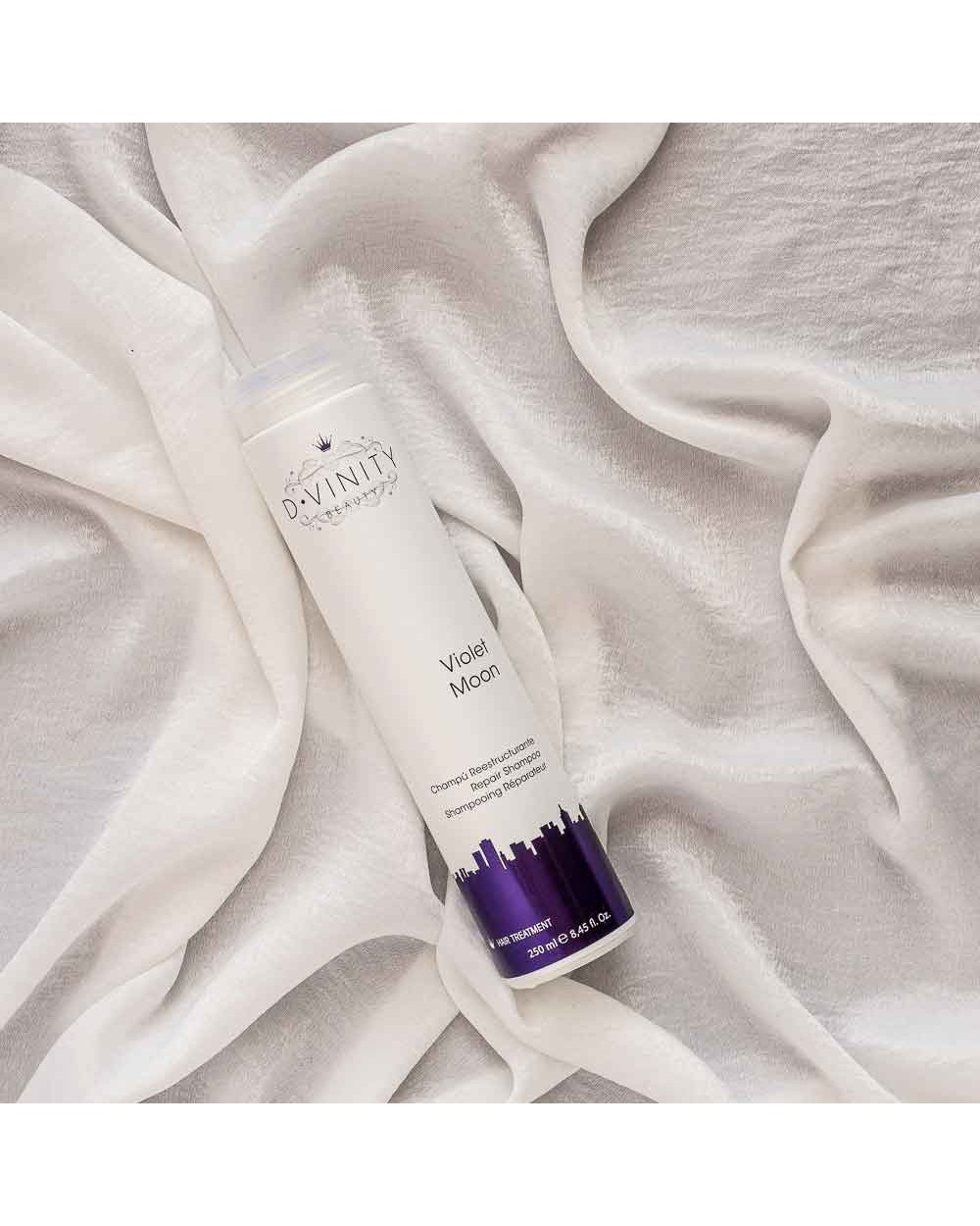Champú Reestructurante para Cabello Dañado D·VINITY Violet Moon