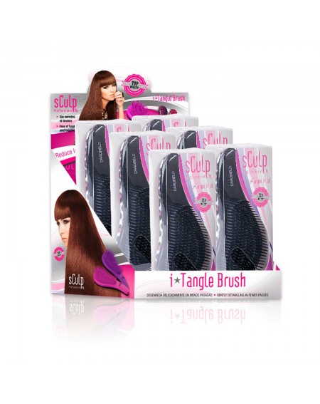 Expositor Cepillos SculpBy i-tangle Leopardo Rosa 6ud