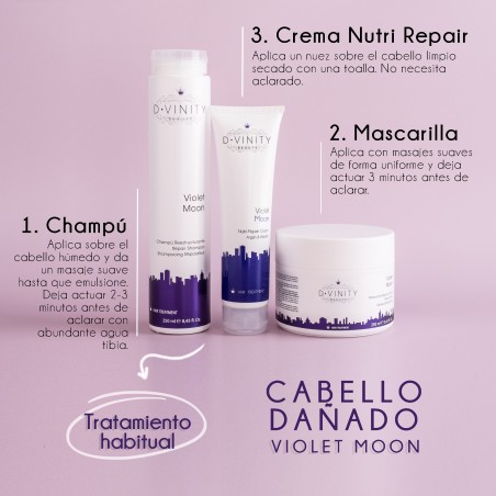 Rutina para Cabello Dañado D·VINITY Violet Moon