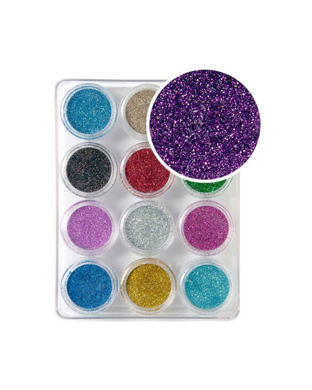 Decoración uñas Glitter Powder Set Nº1