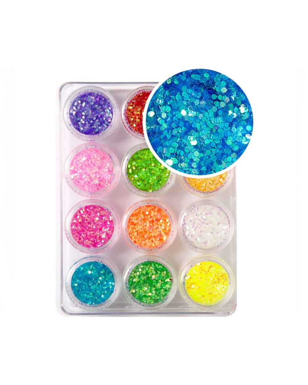 Decoración uñas Glitter Rainbow 1mm S