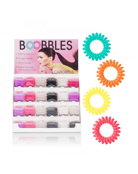 Goma de pelo peinArte Boobbles Exp NEON 24uds (6u x color)