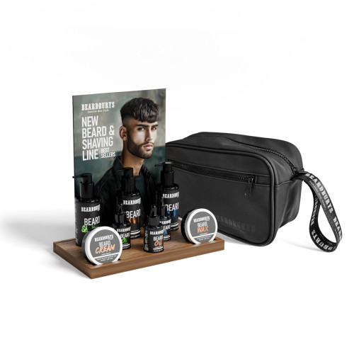 Kit Barbero Profesional Cuidado de Barba y Afeitado Black Edition Beardburys