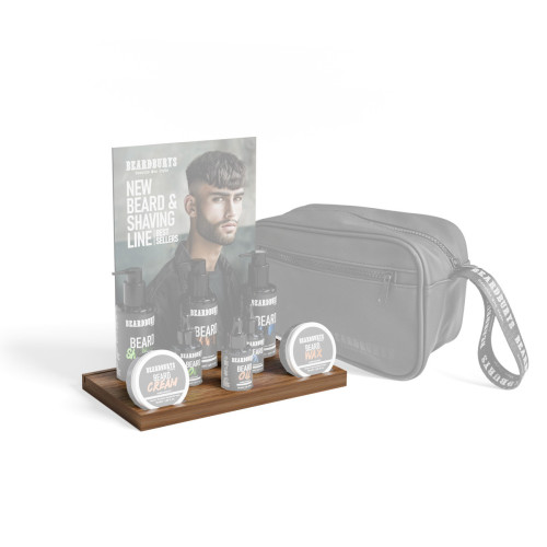 Kit Barbero Profesional Cuidado de Barba y Afeitado Black Edition Beardburys