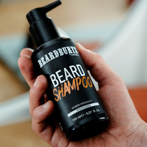 Kit Champú y Crema para Barba Amber Midnight + Neceser Black Edition