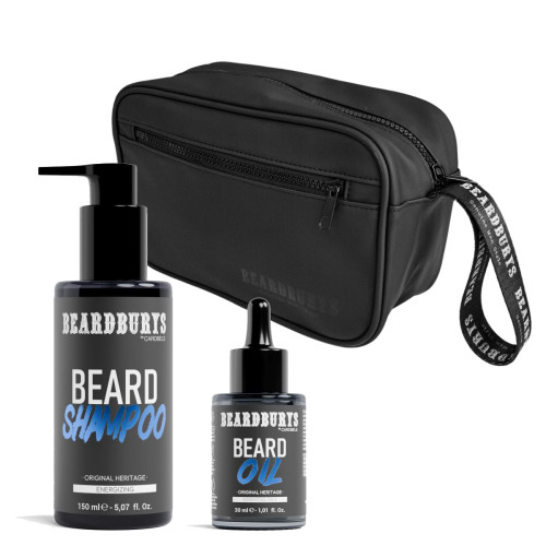 Kit Champú y Aceite de Barba Original Heritage + Neceser Black Edition