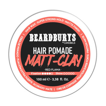 Cera para el pelo Beardburys Matt-Clay