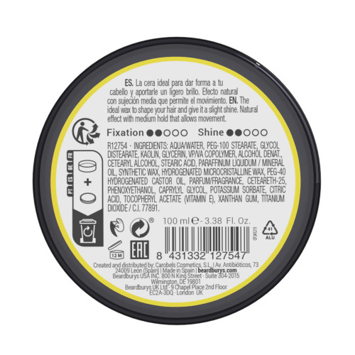 Cera para el Pelo Natural Beardburys