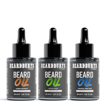 Aceite para Barba con Aceites Esenciales 3-Pack