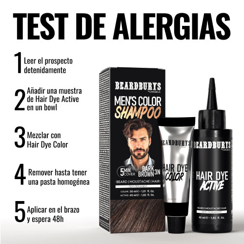 Comprar Champú de Color - Tinte para Barba y Bigote 3N Castaño Oscuro