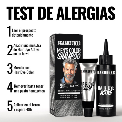 Comprar Champú de Color - Tinte para Barba y Bigote 9G Gris