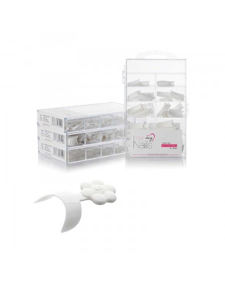 Tips French Edge White 100 Unid I Love my Nails