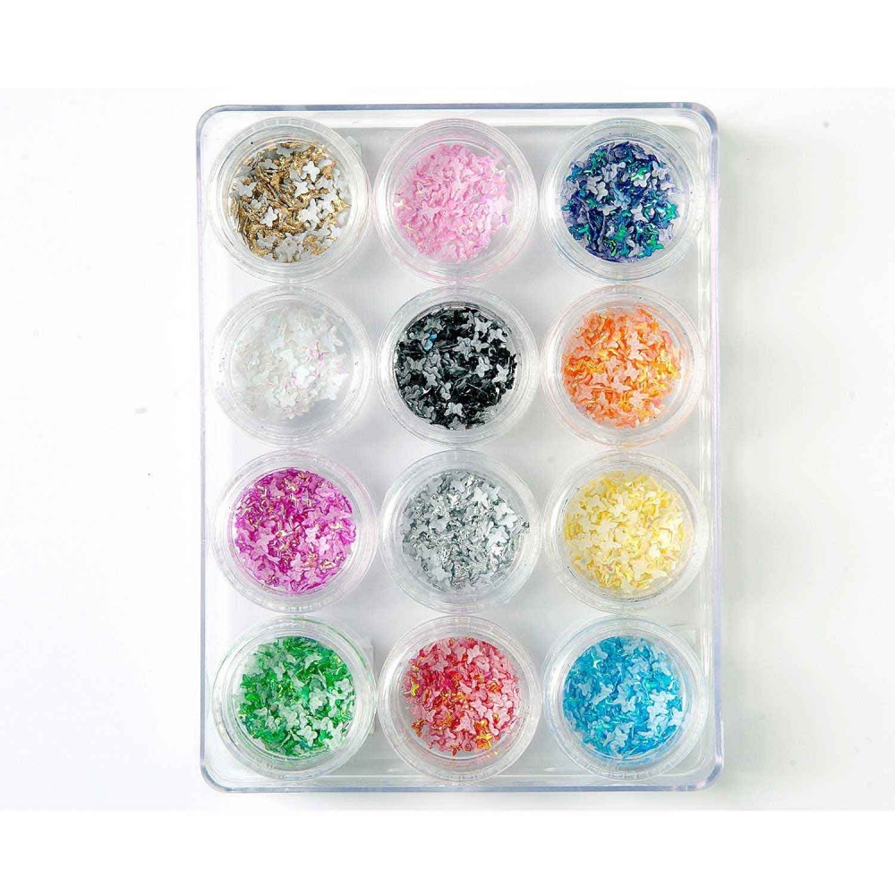 Decoración uñas Fabric Butterfly Set