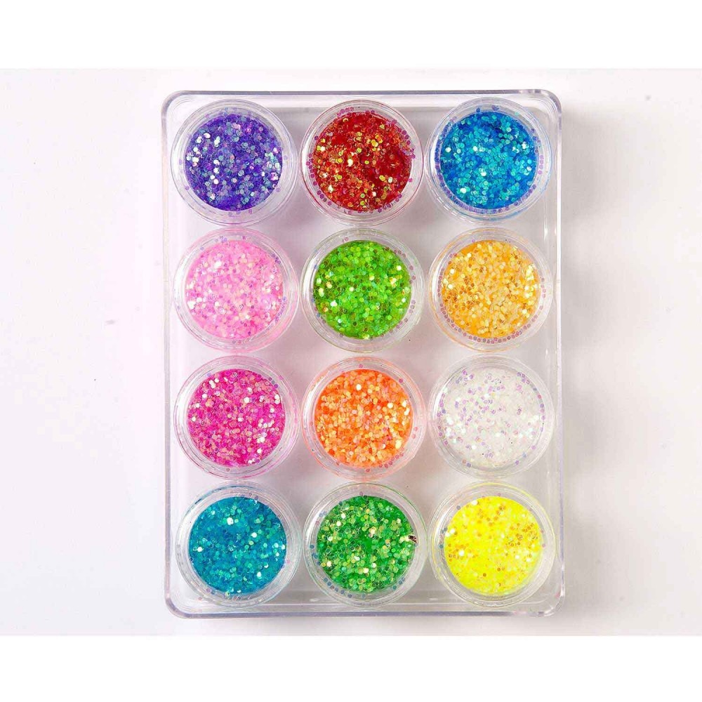 Decoración uñas Glitter Rainbow 1mm S