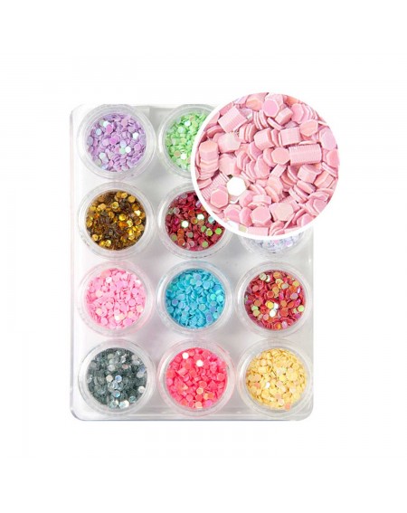 Decoración uñas Hexagon Dazzling Set