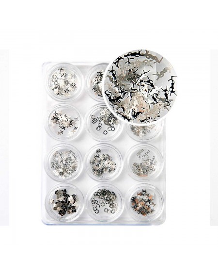 Decoración uñas Silver Shape Brands Se