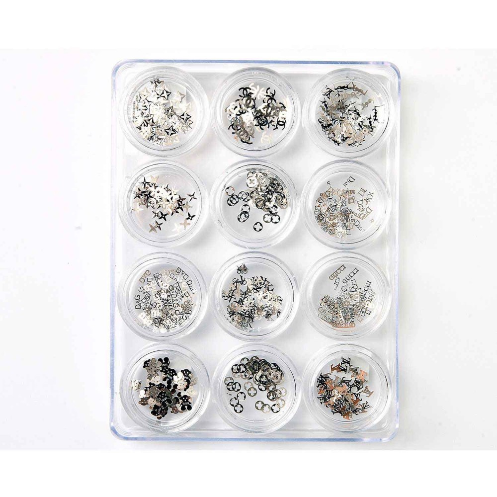 Decoración uñas Silver Shape Brands Se