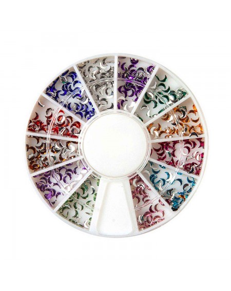 Decoración uñas Rhinestone Moon 12colores