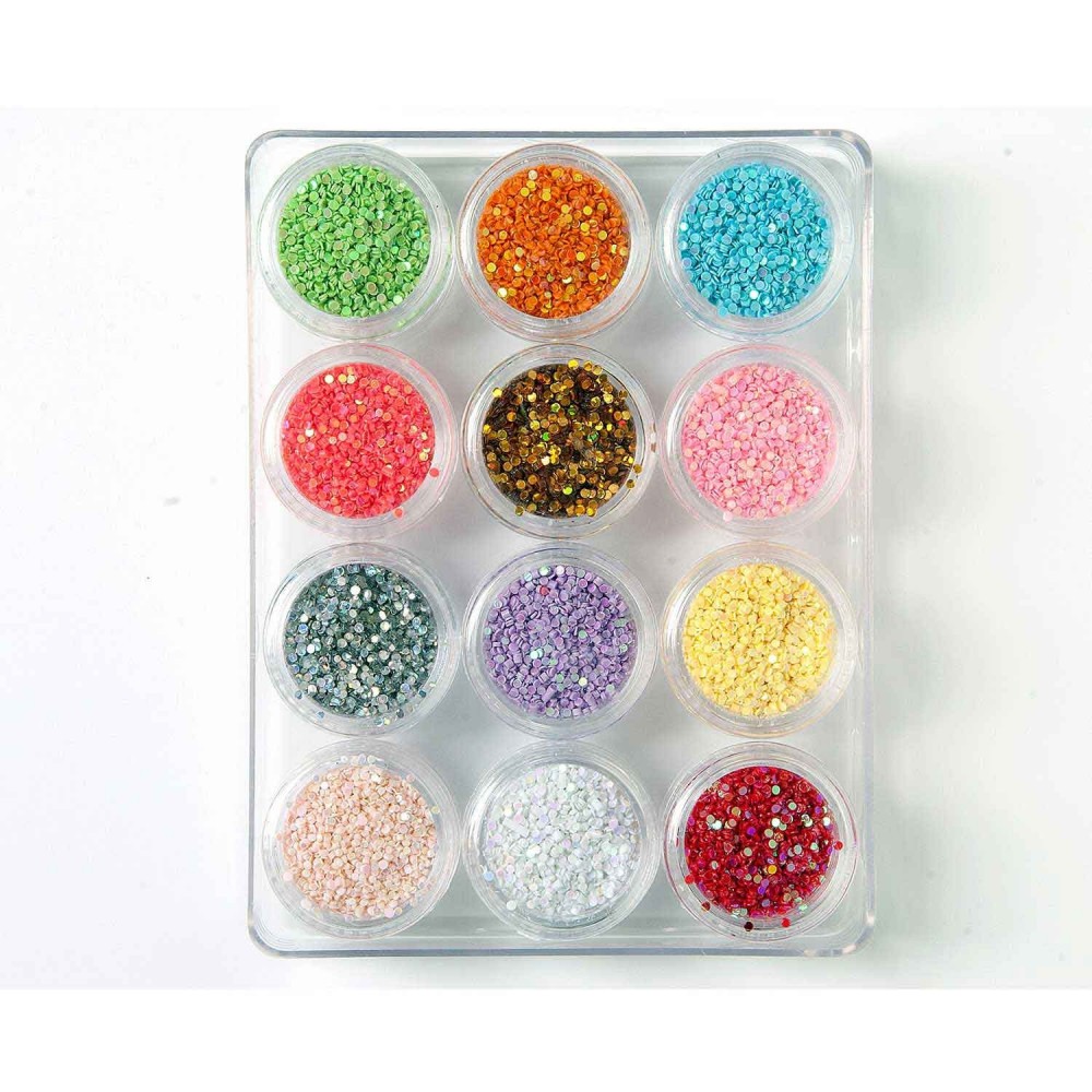 Decoración uñas Round Dazzling Set