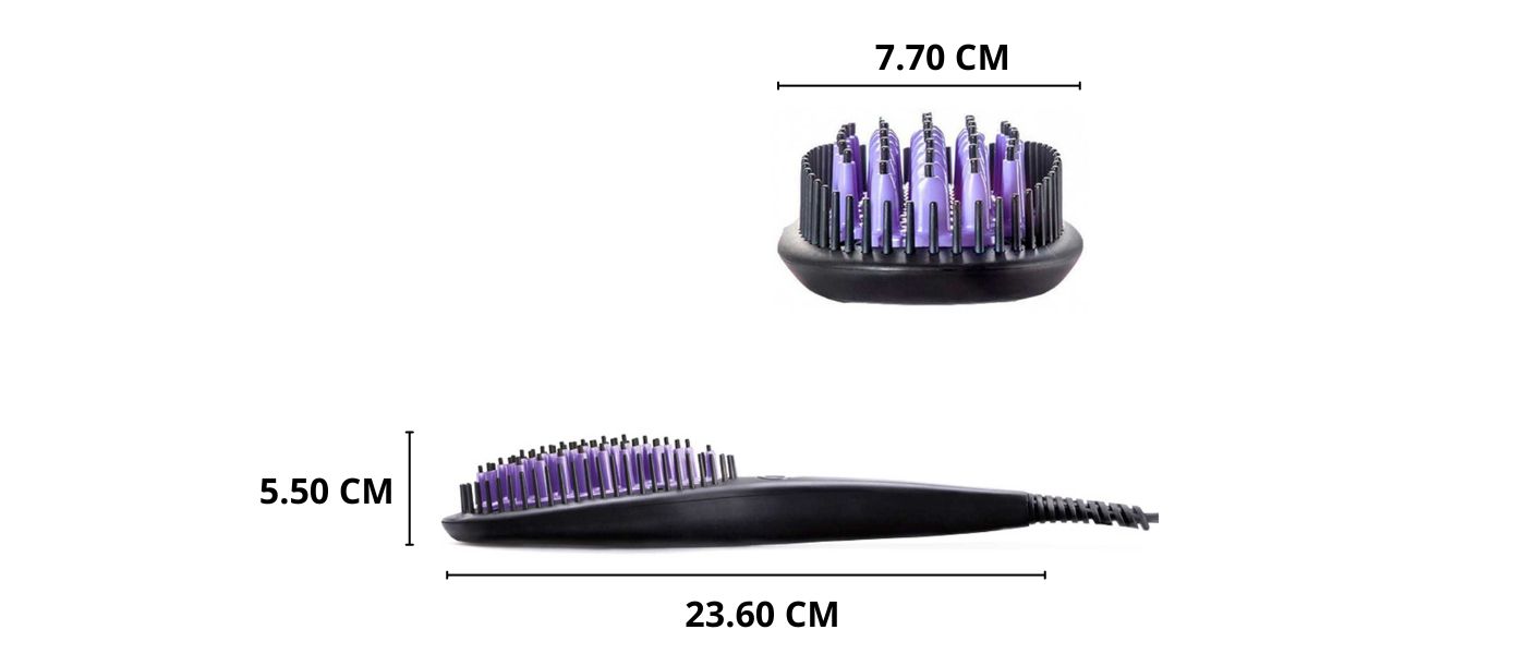 cepillo alisador medidas